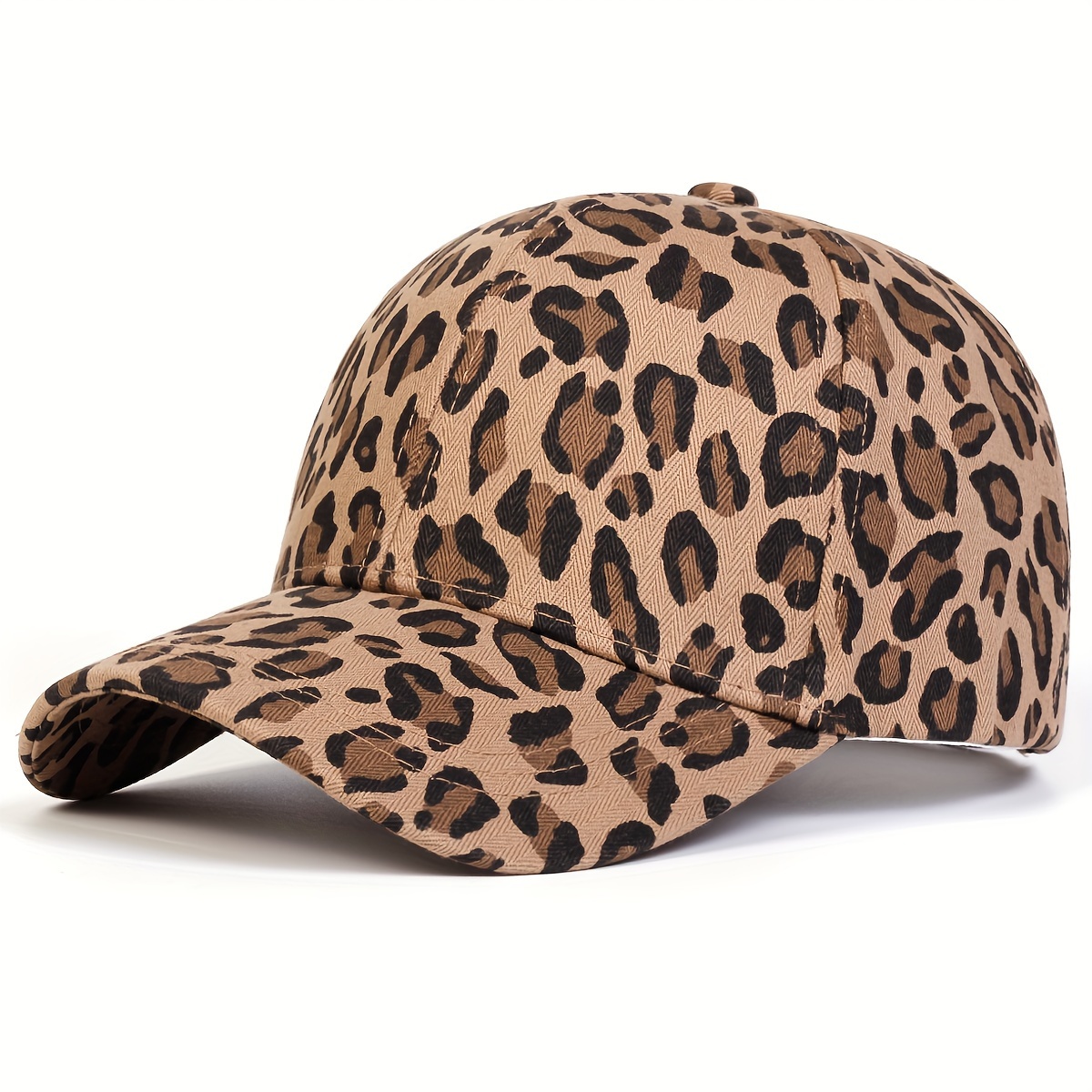 TEMU A Women's Leopard Print Baseball Adjustable And Provides, Perfect For Outdoor Activities During Spring And Autumn, Including Travel, Beach , And Parties