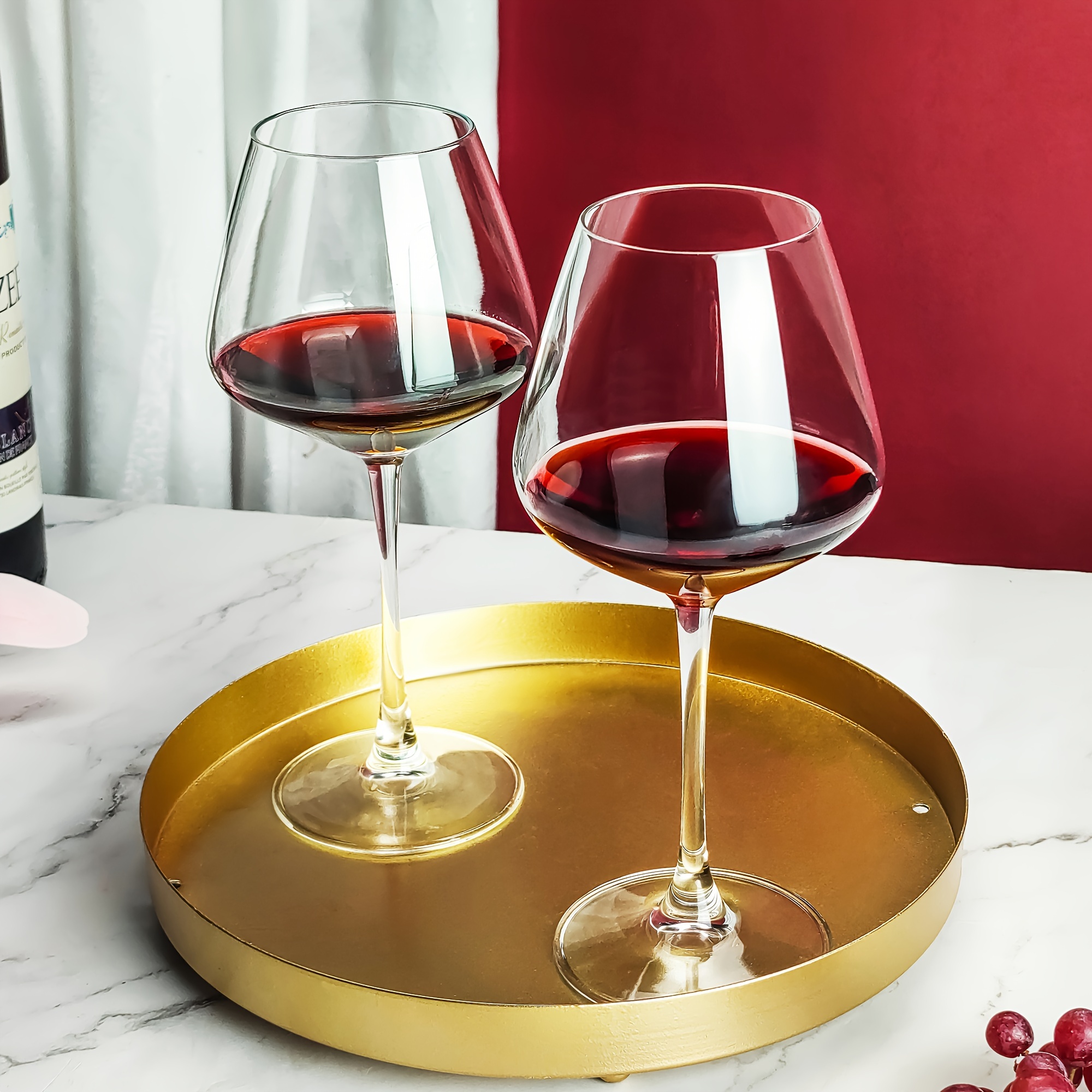 6pcs red wine glasses set 20 oz burgundy large wine glasses - Temu