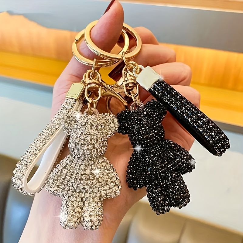 

-encrusted Bear Keychain - , & Bag Pendant, Non-tarnish