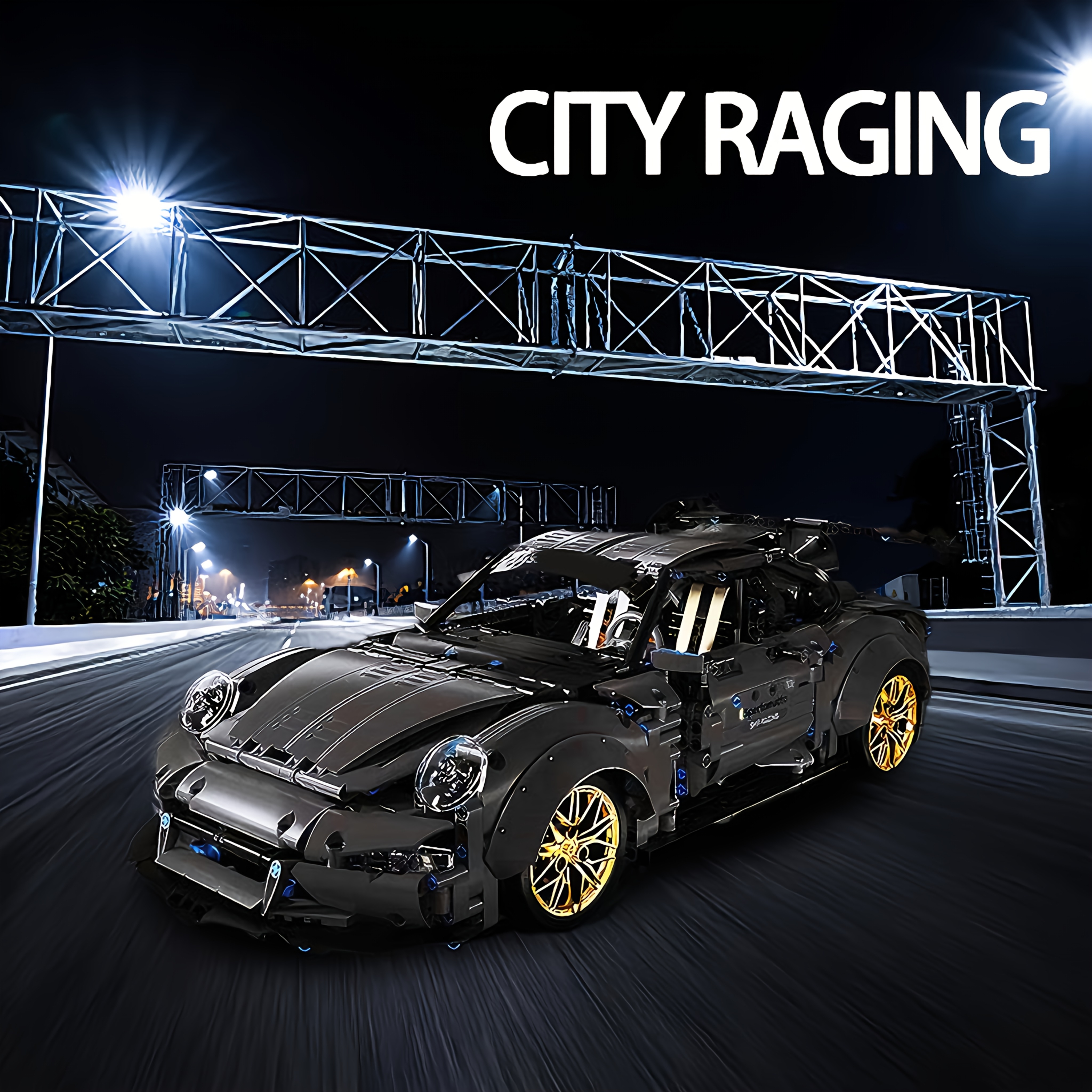 

A Stylish And Black-themed Low-profile Sports Car Toy , Featuring A High Difficulty Diy Design And A For 2025, Consisting Of Over 2105pcs. Christmas, Halloween, Birthday Gifts, Valentine's Day, Or .