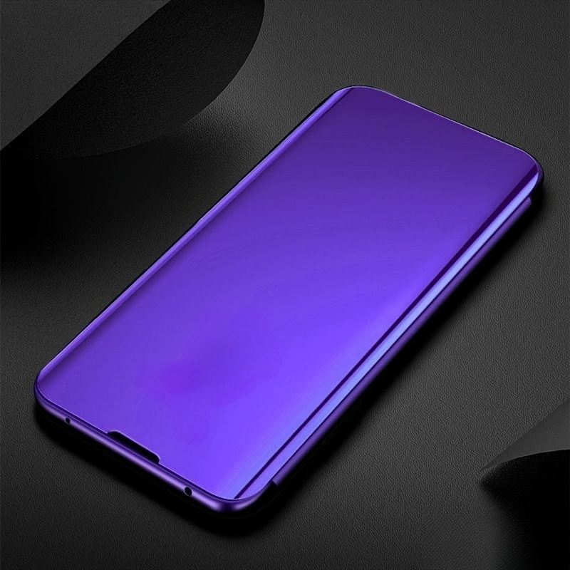 TEMU Phone Case - Phone Case: 2-pack (1 Phone Case And 1 Cleaning Bag) Luxury Mirror Anti-slip Shockproof Flip Cover For Galaxy A57 A37 A73 A70 A56