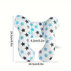 1pc cartoon pattern shaped headrest pillow polyester fiber neck support cushion for strollers and car seats ideal for 0 3 years travel and home use perfect christmas and thanksgiving gift