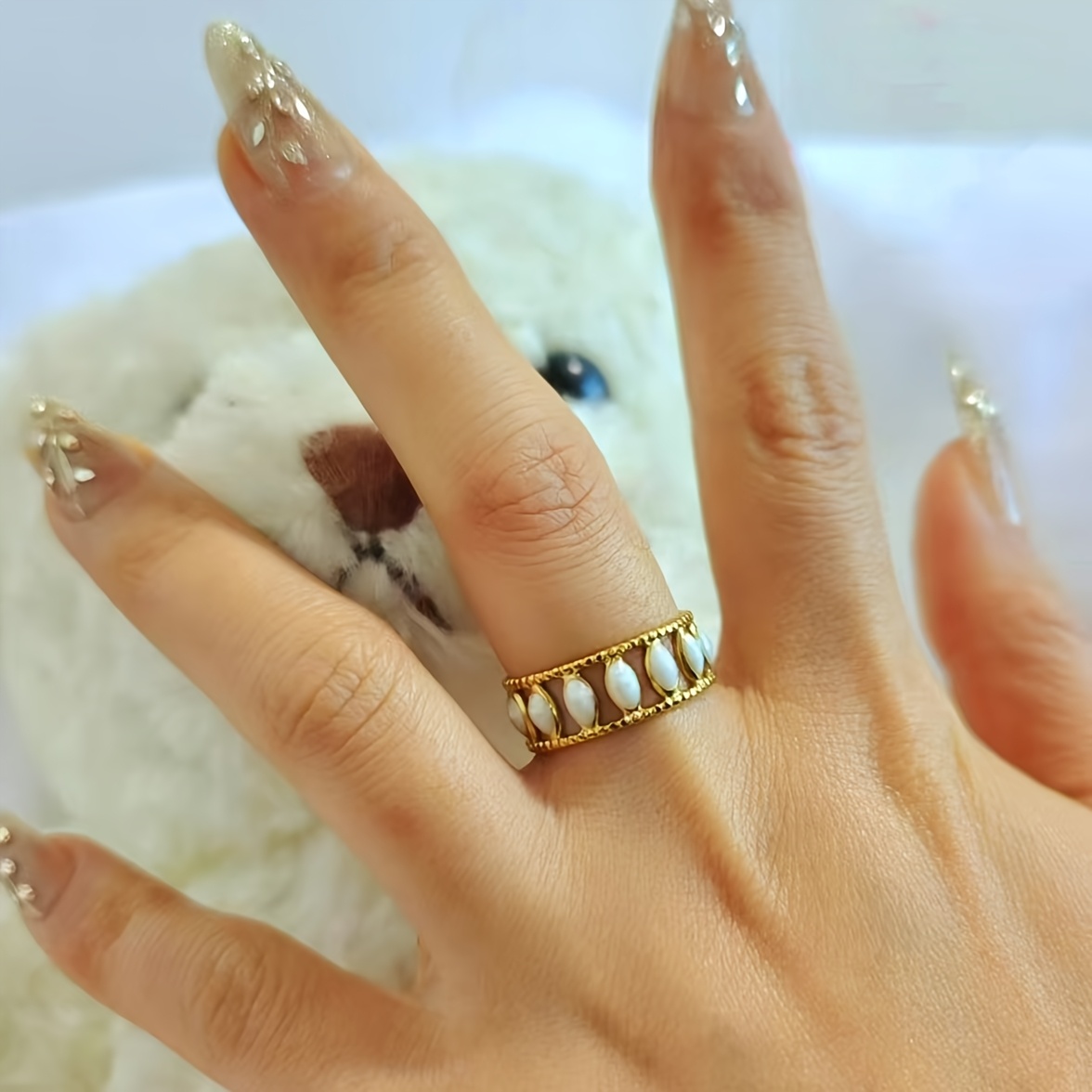 Minimalist Geometric Stainless Steel Open Ring