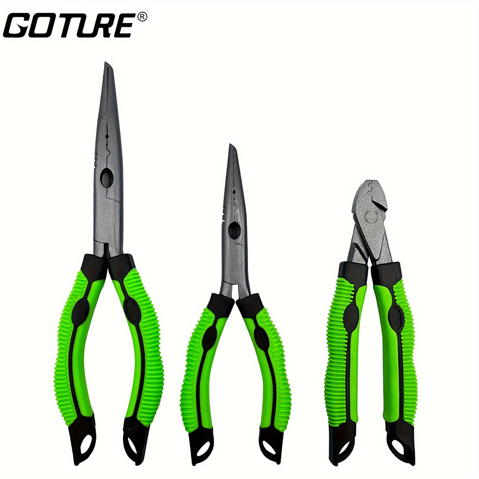 Goture Fishing Pliers Saltwater 7 in,4Cr13 Hard Stainless Steel