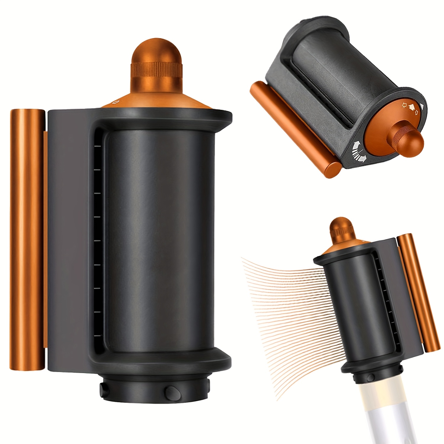 Image of For Curling Iron & Hair Dryer Attachment Hs01/hs05 - Anti-warping Nozzle & Smoothing Accessory With Anti-fly Hair Spray Tip, Compatible With Hair Dryers & Curling Irons (no Required)