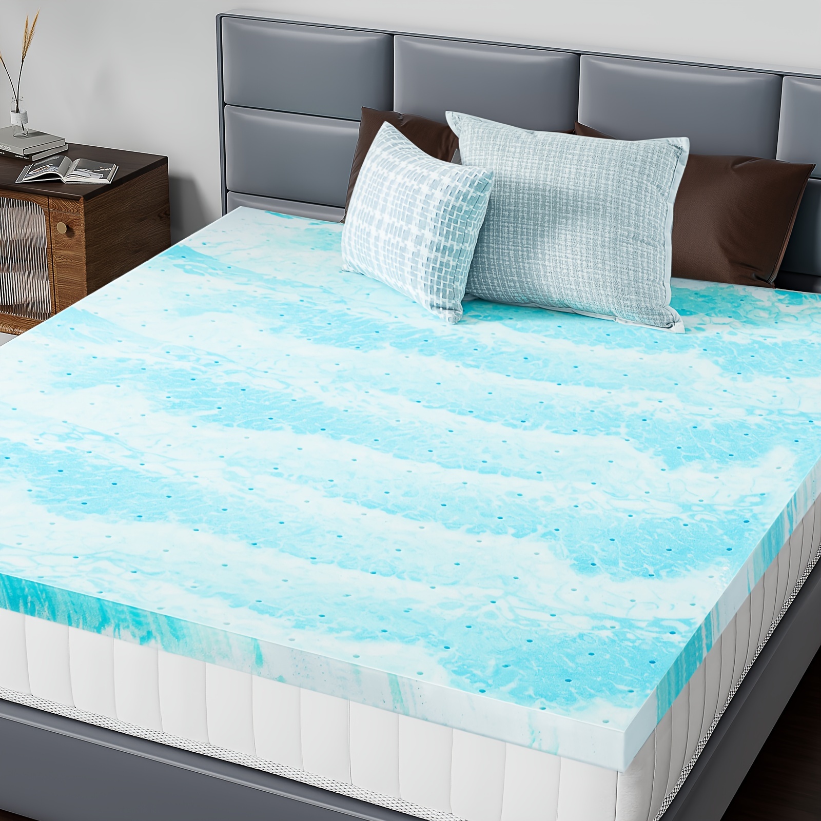 Air Wave Mattress Cool Sleep Supportive And Pressure Relief Wrapped Coils  Comforthable Topper Affordable Queen&Ss