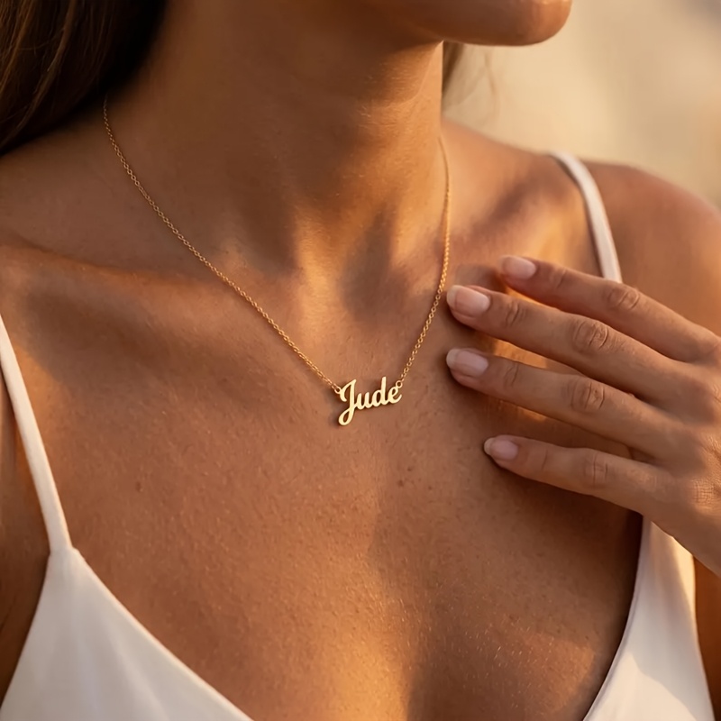 Custom Minimalist Name Necklace, Personalized Jewelry Gift
