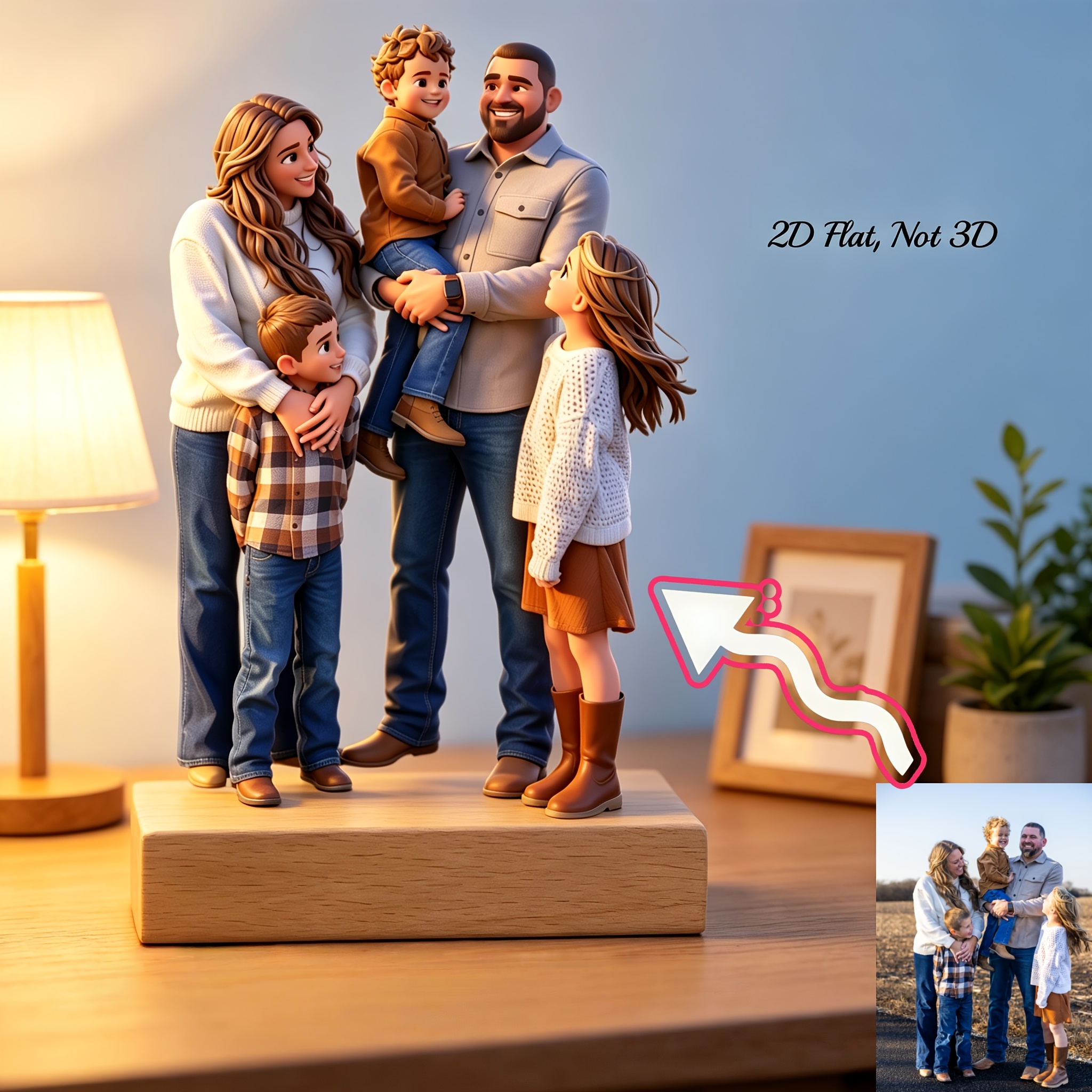 Personalized Bohemian Photo Portrait AI-Designed