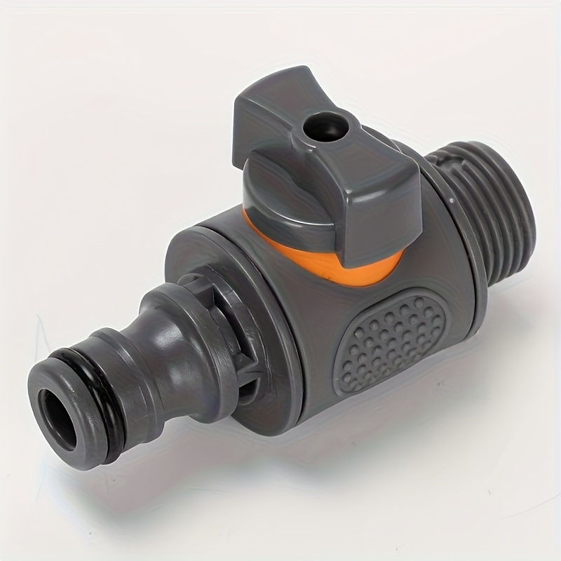 1pc/2pcs Quick Disconnect Valve Pvc Large Diameter Water Tank Fitting, For Quick Installation On Water Collection Buckets, , And Eu/ Garden Hoses, Suitable For Aquariums And Outdoor Use