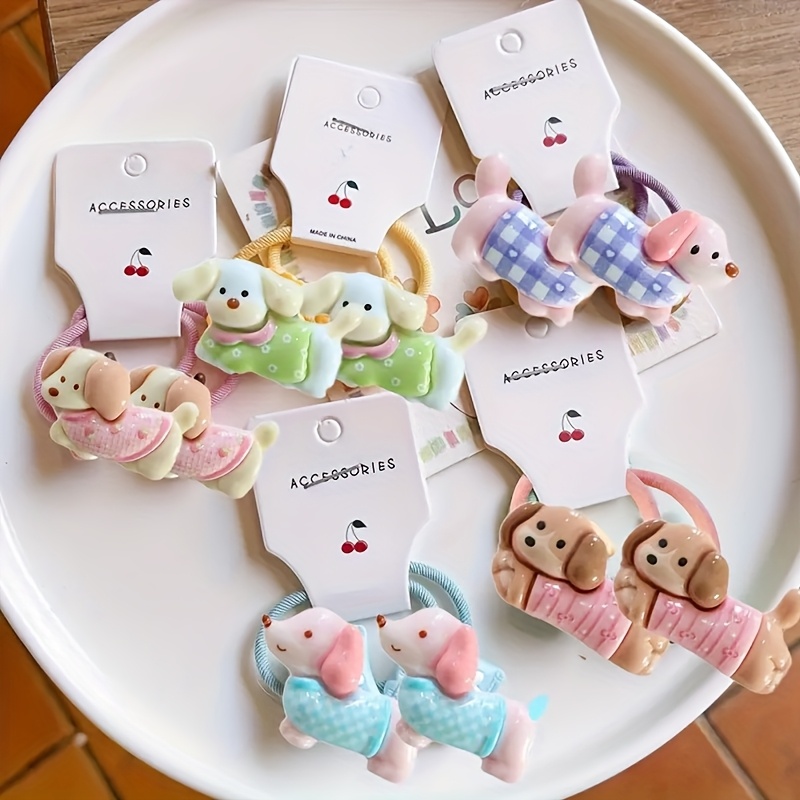 TEMU 10 Cute Dog Hair Ties, Wear And As Gifts