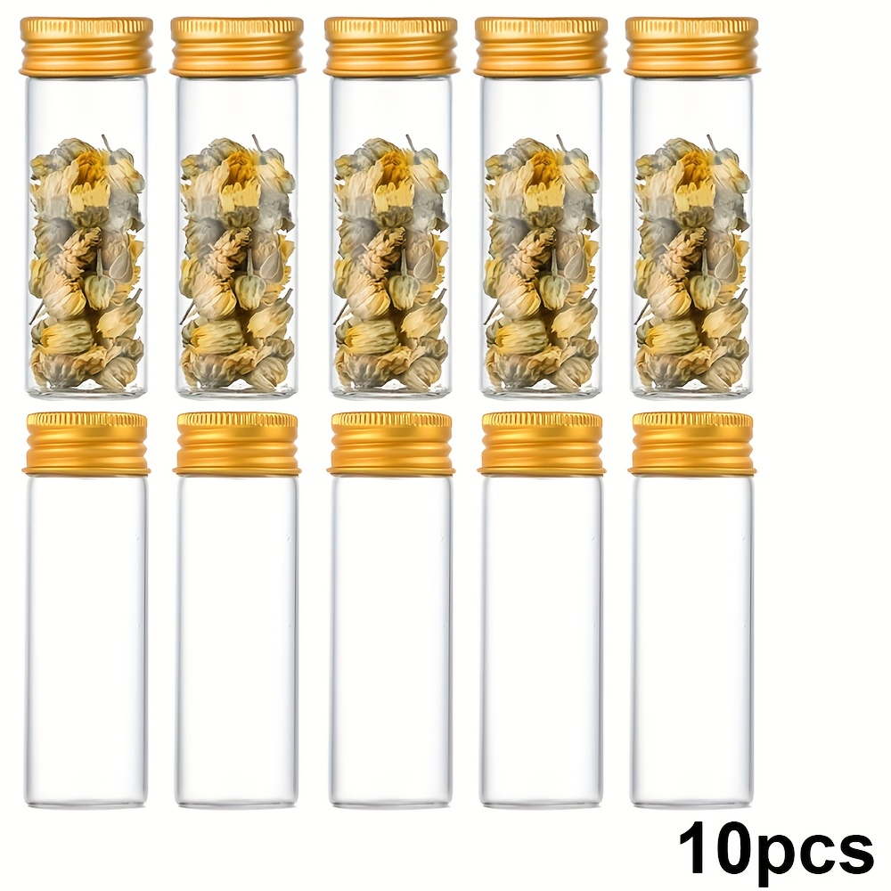 TEMU A Glass Jar With A Diameter Of 3cm, Available In Packs Of 30, Glass Bottles With A Capacity Ranging From 30ml To 60ml, Suitable For Weddings,