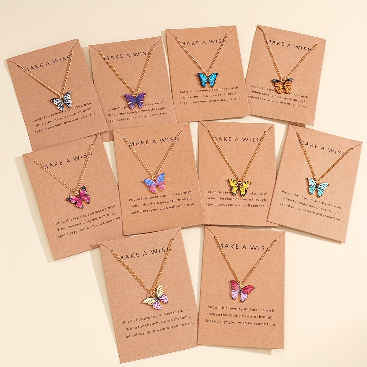 TEMU A Set Of 10 Stylish Jewelry Pieces With Colorful Patterns, Designed As Women's Necklace Sets. Perfect For Summer Beach And Party Outfits, Make