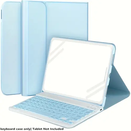keyboard case for ipad 11 10 2 with pencil holder detachable keyboard for ipad 9th 8th 7th gen 10th 11th gen and for pro 1st air 4 5 air 11 m2 2024