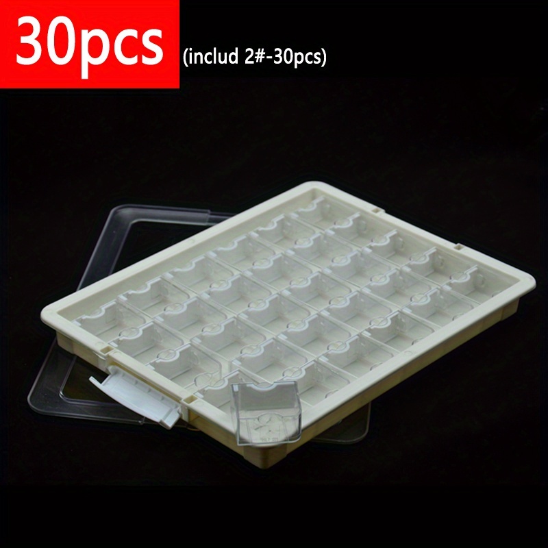 diy 18pcs 30pcs transparent plastic storage box set   visibility stackable space saving solution for hair accessories jewelry   hardware craft supplies multifunctional lightweight organizer box for organization storage and transportation Product details 8