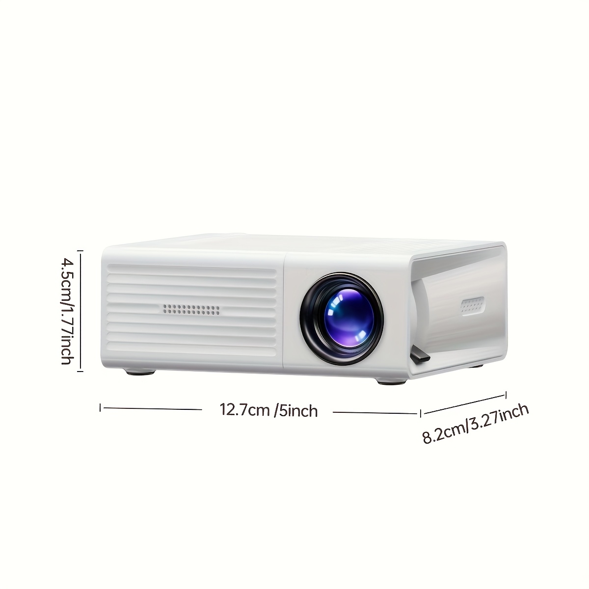 Compact Video Projector with Full HD 4K Capability, 720P Local Resolution, LCD Display Similar to Smart Tvs, Works with Smartphones, Tablets, And Laptops, USB Compatible, Ideal for Movies, Gaming, And Home Theater 3 Compact Video Projector with Full HD 4K Capability, 720P Local Resolution, LCD Display Similar to Smart Tvs, Works with Smartphones, Tablets, And Laptops, USB Compatible, Ideal for Movies, Gaming, And Home Theater - Image 3