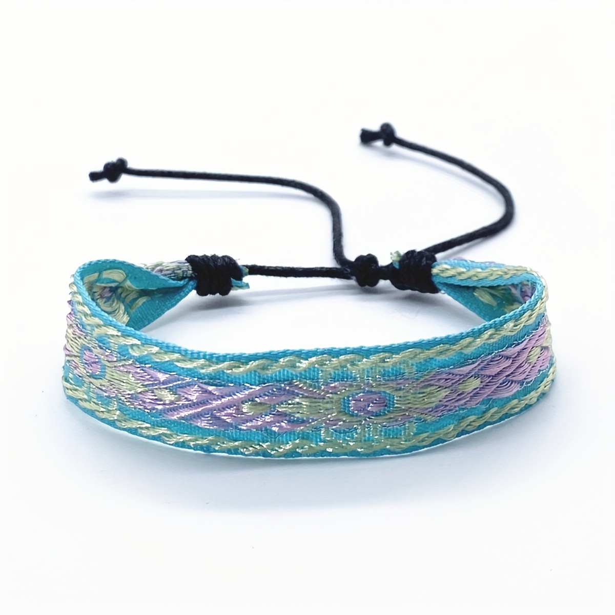 Artistic Retro Ethnic Woven Bracelet, Handcrafted for Friends
