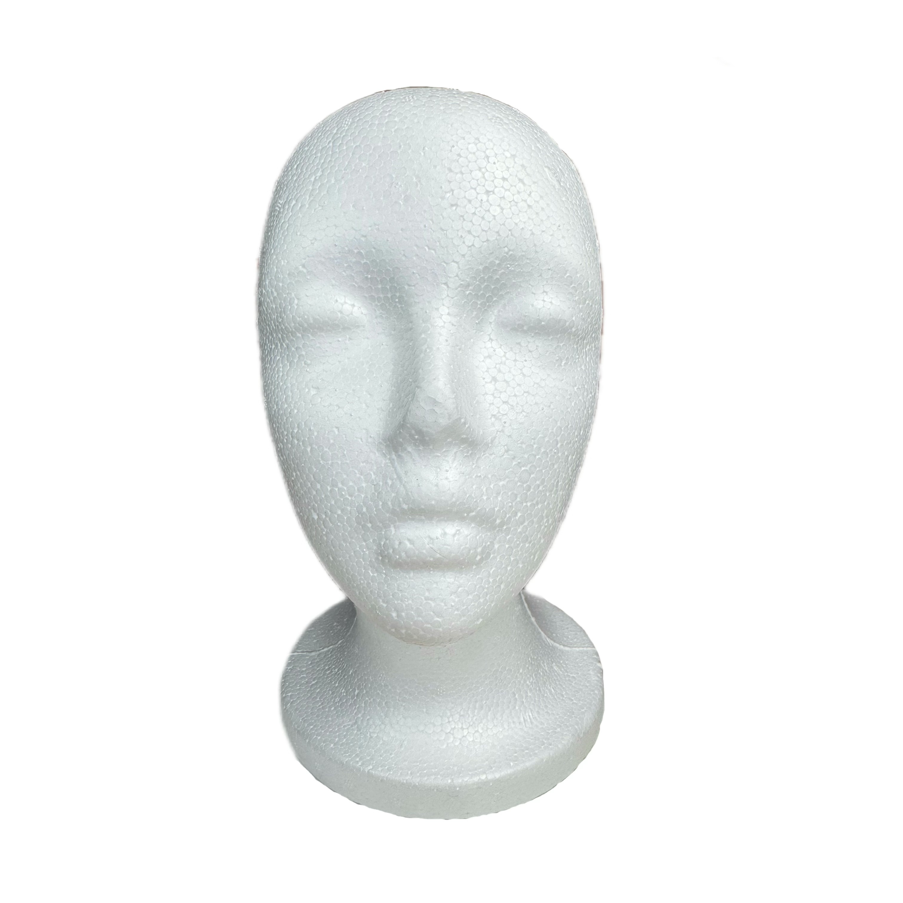 

Unisex Adult White Foam Wig Head Stand, Small Size, Ideal For Diy Hair, Hats, And Accessories, Suitable For Home, Salon, And Travel Use, Halloween Costume Making