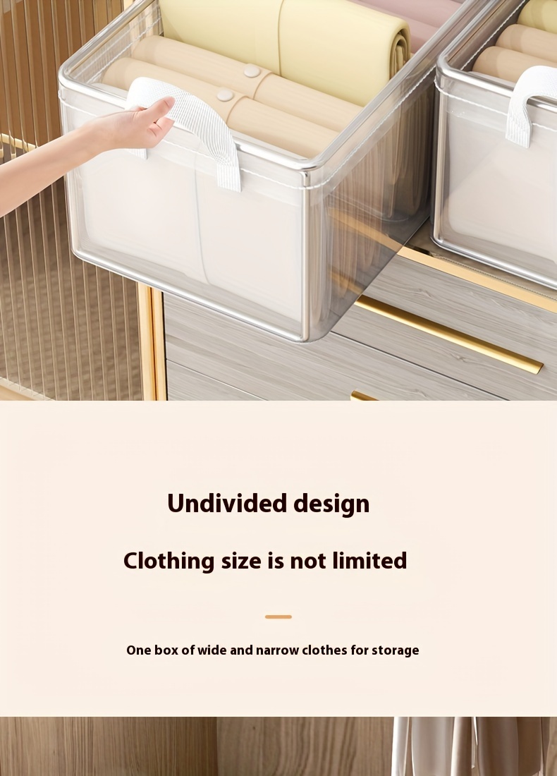 popular   1pc foldable clothes storage box washable stackable organizer for pants underwear   home dorms bedrooms clothes storage organizer details 6