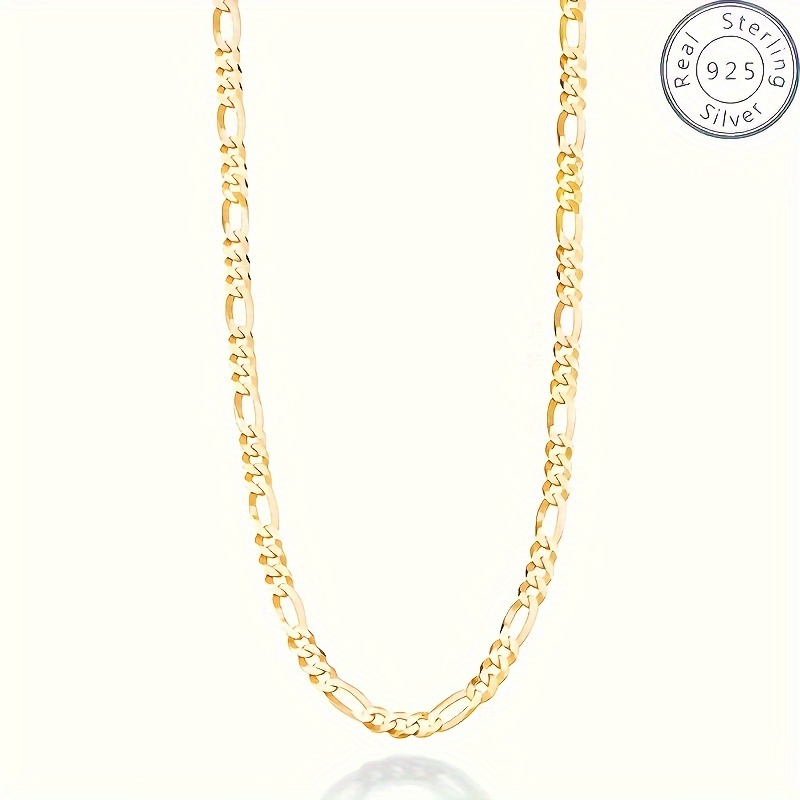 

14k Gold-plated 925 Silver Necklace - , , Nickel-free, Non-allergenic, Gift For , Holidays