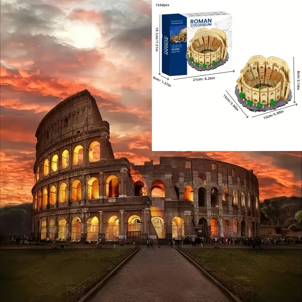 ancient roman architecture building block set represents   romantic and   building set 1550pcs unique architecture set halloween thanksgiving christmas gift easter gift collectible level gift 0