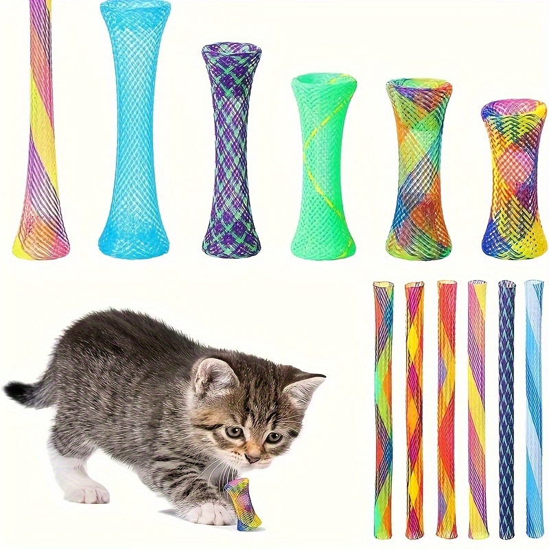 

Jouets de Printemps Colorés pour Chats YIYUANPET - Bobines de Tubes Flexibles pour Jeu Interactif, Tapotement et , Couleurs Assorties (10/30/50pcs), Jouets pour Chats