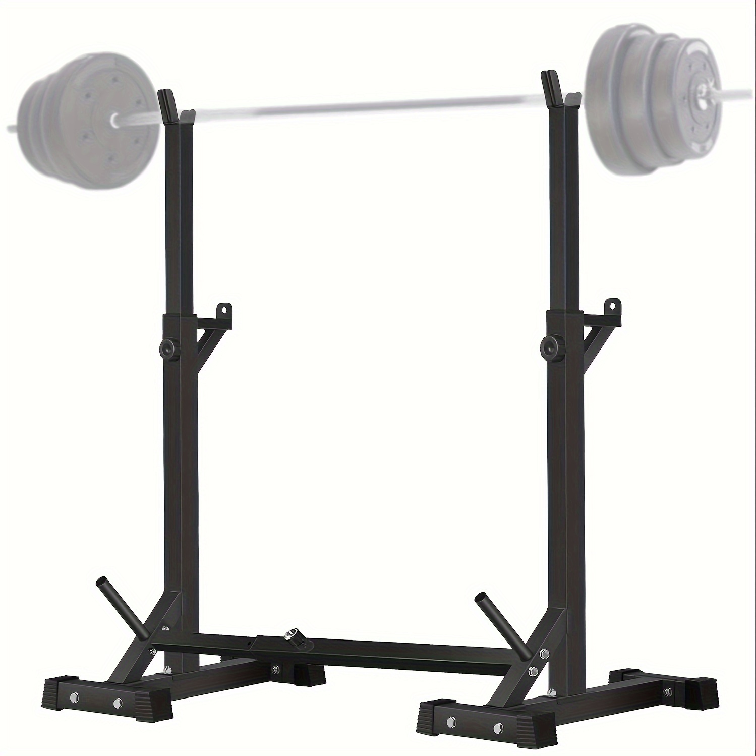 Barbell Squat Rack Safety Arms Cap Squat Rack YOLEO With Pull-Up
