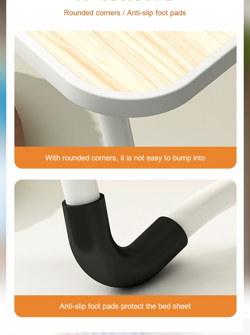 Extra Large Portable Laptop Folding Desk - Study Table, Sturdy and Durable, Ideal for Reading, Writing, and Eating on Beds, Sofas, and Floors. Multi-functional Tray Stand, Bed Table, Laptop Desk, No Assembly Required, Perfect Holiday Gift