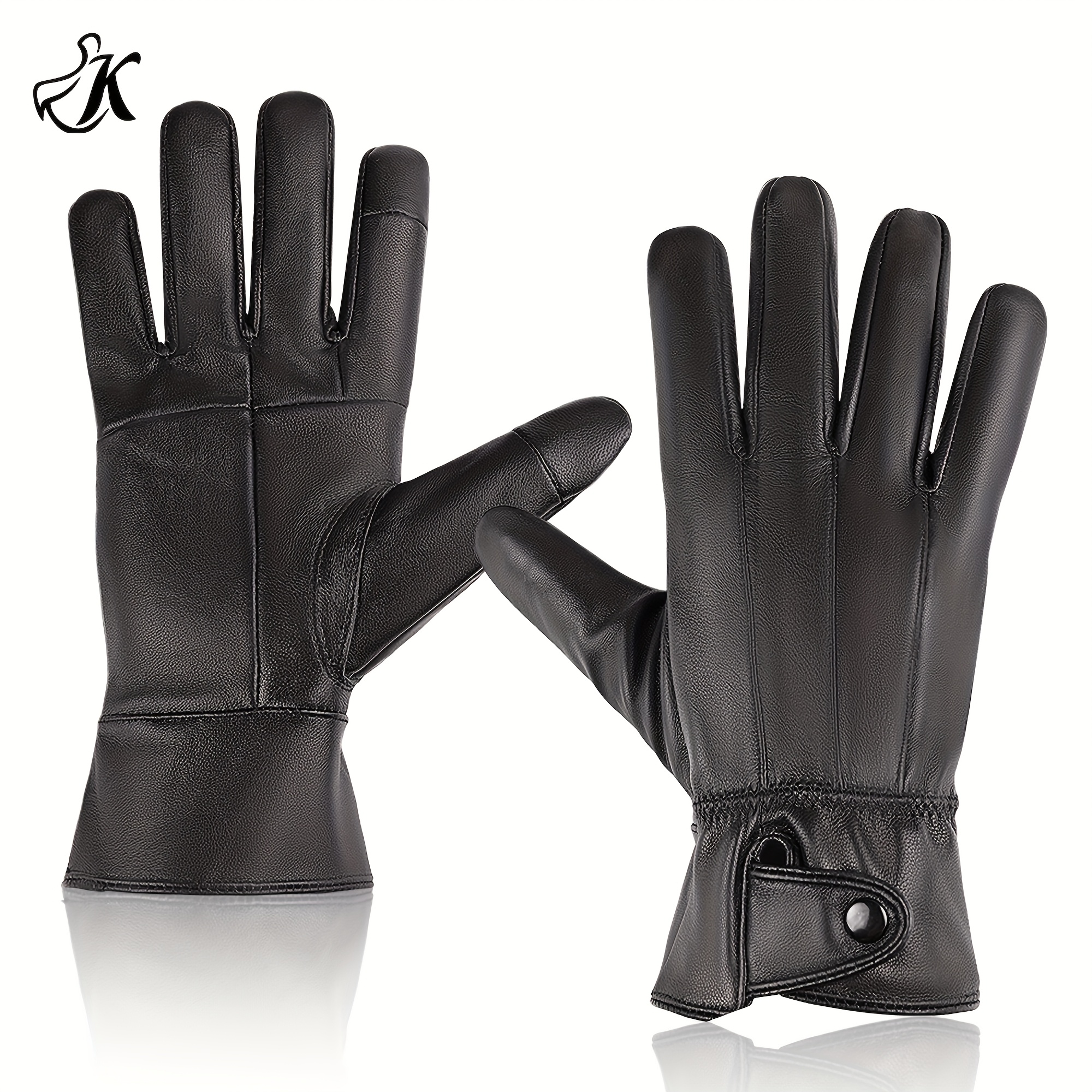 

Authentic High-quality Sheepskin Gloves For Men, Featuring Touch Screen And Cashmere , Driving, Motorcycling, Biking, And Outdoor Activities. A Great Gift For The Winter Season.