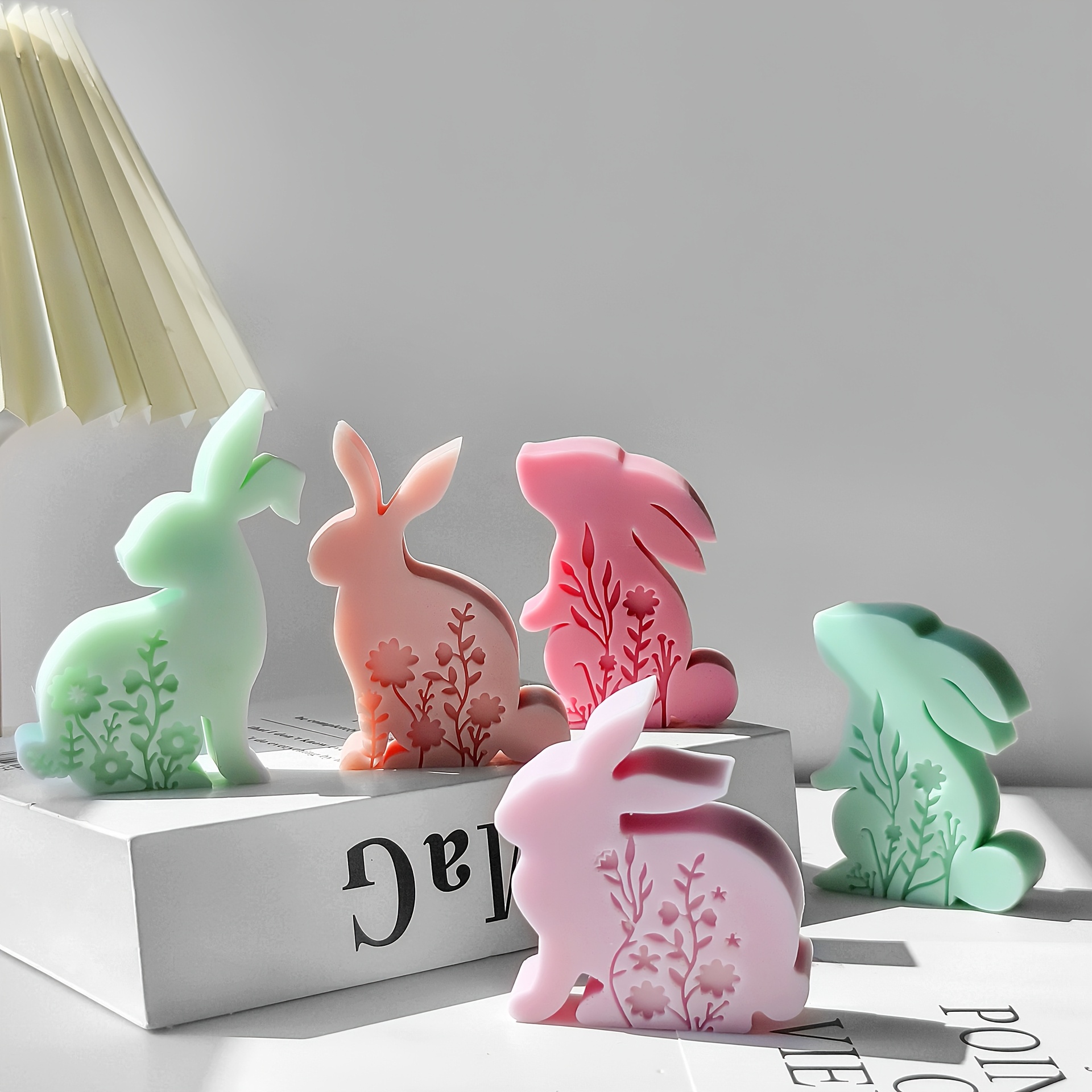 

Silicone Molds 1pc Easter Resin Molds Rabbit Shape For Candle, Resin, Soap, Table Decoration, Ornaments