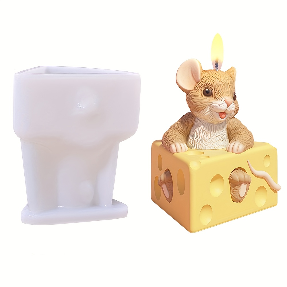 -shaped Silicone Molds For 3d Cartoon Animal Designs, Suitable For Making Corn-scented Candles, Clay, And Cement Home Decor, As Well As For Home Decoration Crafts