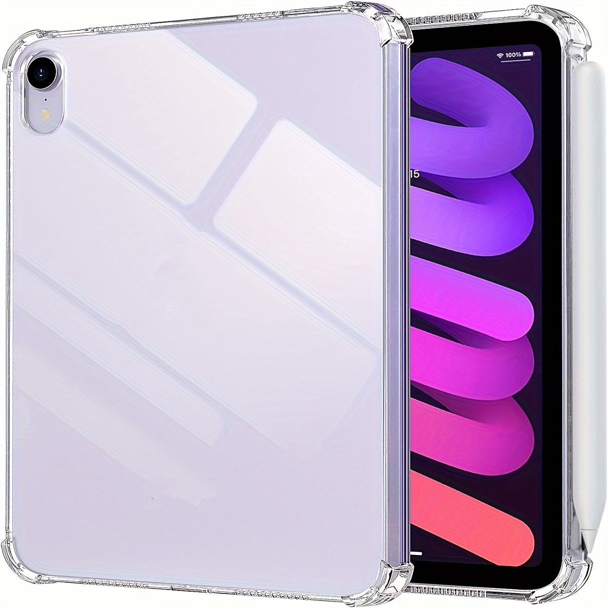 

- Shockproof Tpu For Ipad 6 (8.3") - Clear, -