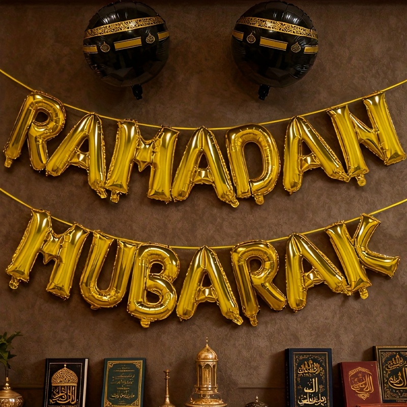 16 inch large golden islamic ramadan eid al fitr eid al   balloon shiny muslim festival decoration for mosque parties spring celebrations for for   for all age groups Product details 3