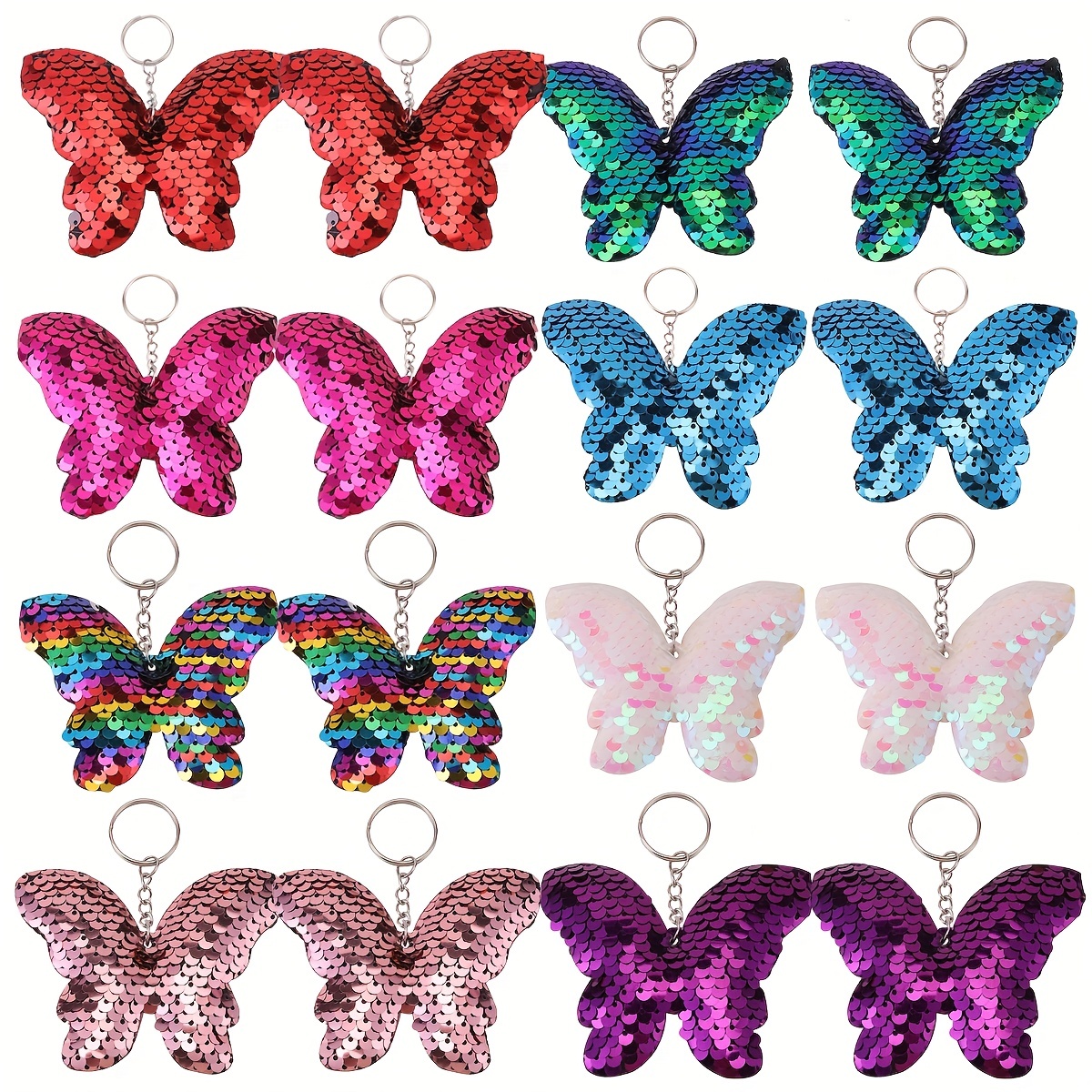 

16pcs Keychain Set - Double- Metal Key For Women, For & , - For & Backpacks