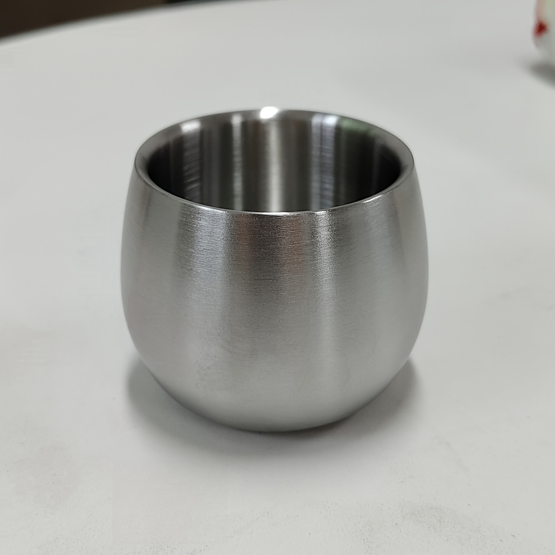 1pc Stainless Steel Double-layer Insulated Coffee Cup - Anti-scalding, -proof, Reusable, Ideal For Hot And Cold Drinks, Outdoor Camping And Daily Use
