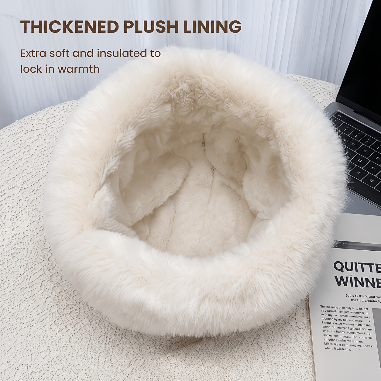 Unisex Winter Trapper Hat, Thick Windproof Pilot Ushanka Hat