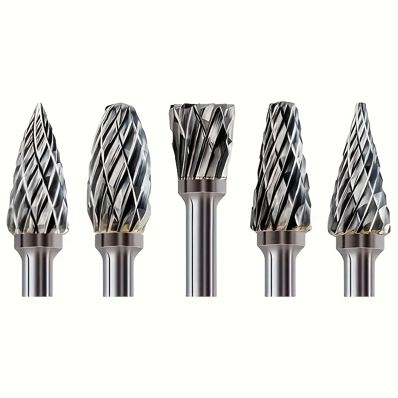 

5pcsghlmn Steel Double- Bit Set, Suitable For Wood And Metal - , Silvery Deburring Steel