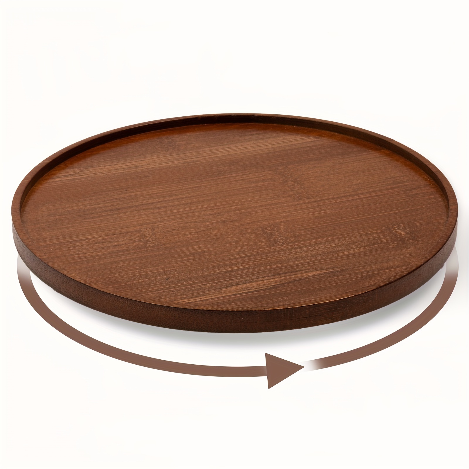 

Organizer - Rotating For , & Pantry - - Wooden Platter,