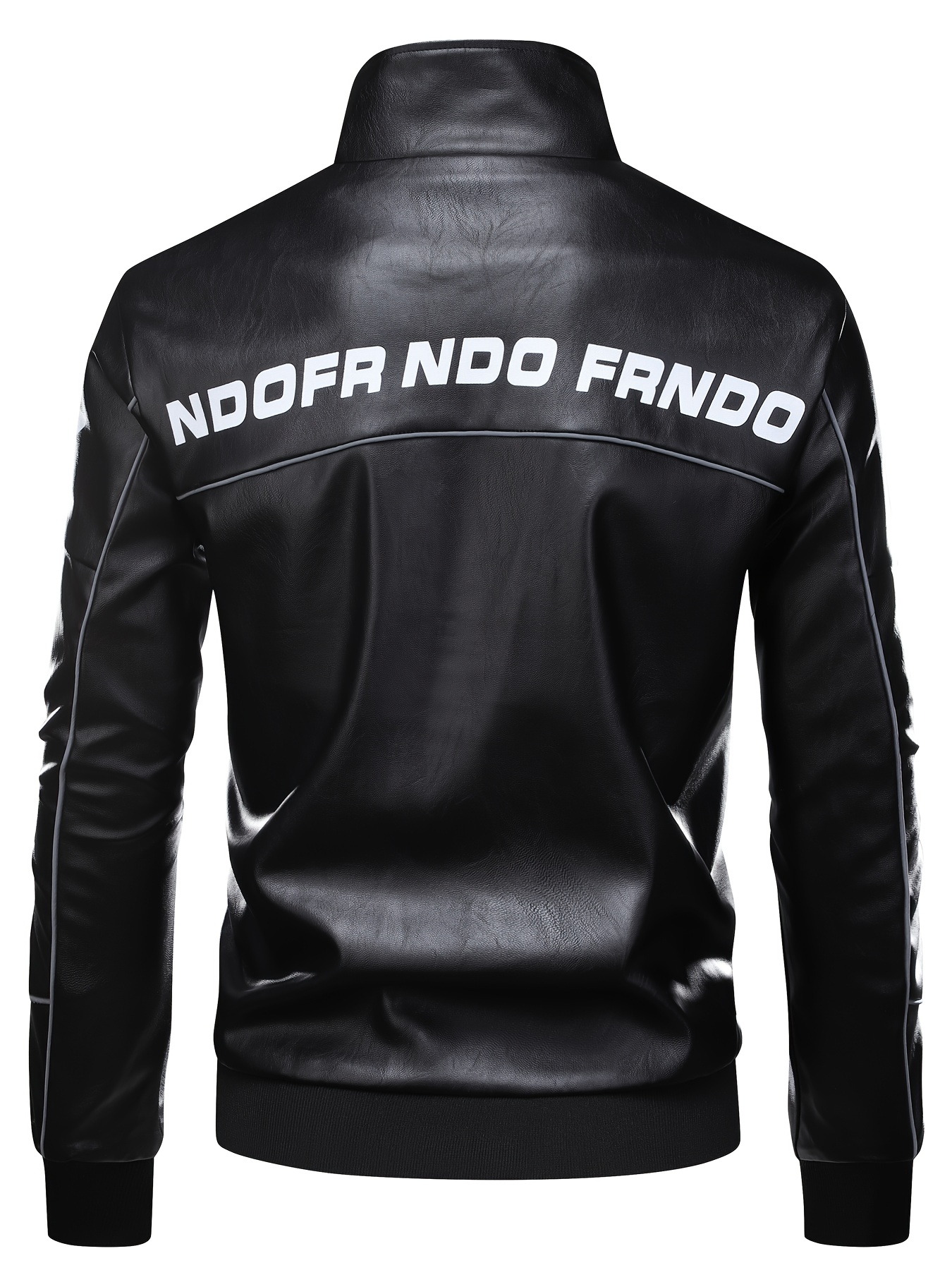 mens loose fit motorcycle jacket pu leather jacket - Temu Greece