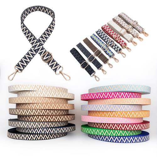 2 yard z shaped jacquard two tone webbing wear resistant polyester bag shoulder strap webbing additions