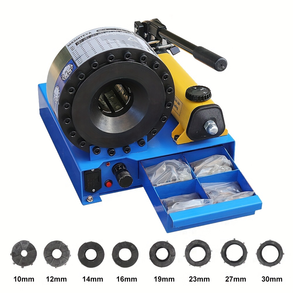 Hydraulic Hose Press Press With 8 Sets, High Pressure Hydraulic Hose Crimping , Portable Hydraulic Hose Crimping (pipe Crimper)
