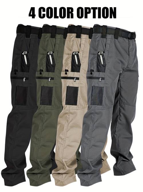 2pack mens utility cargo pants lightweight workwear stretch