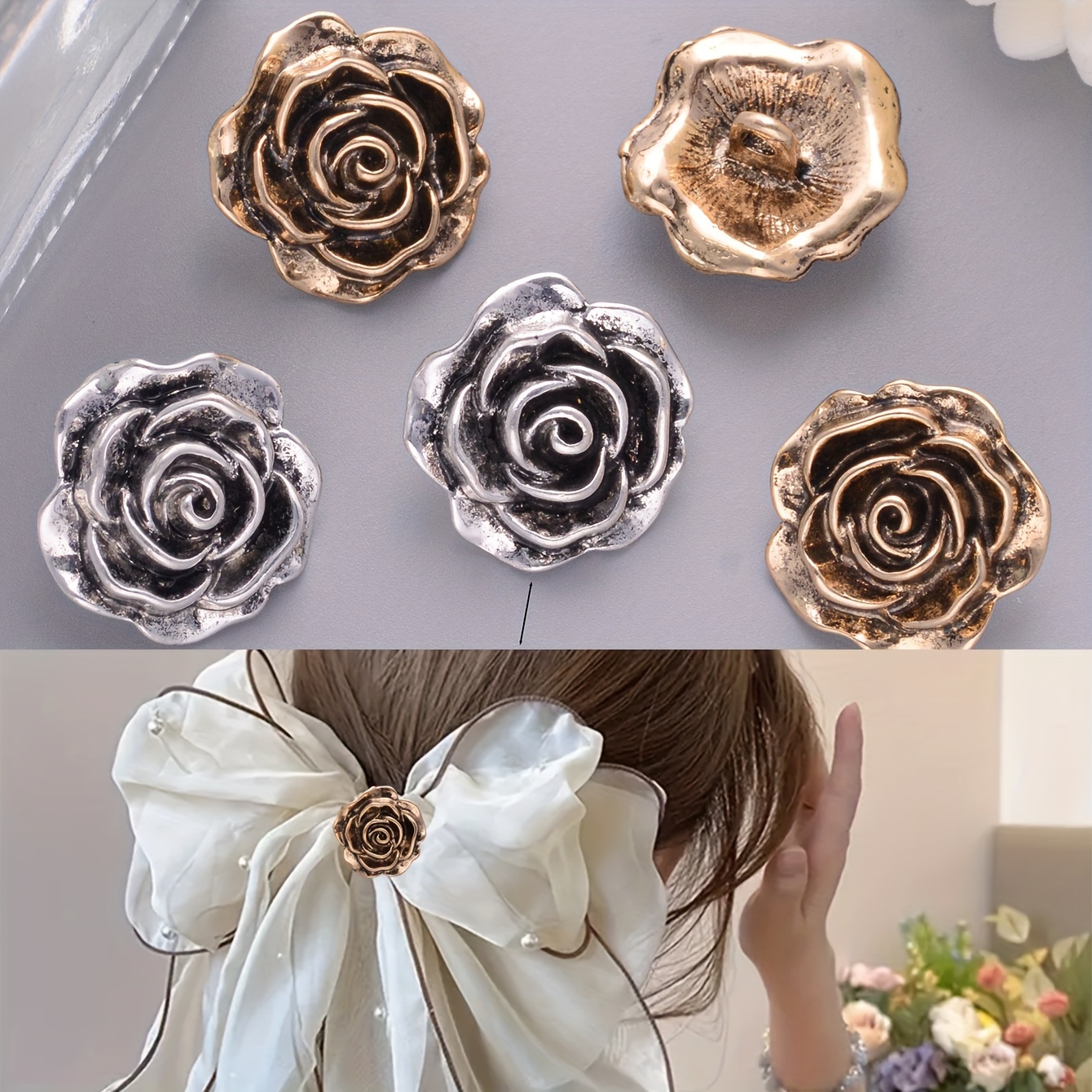 Rose buttons sewing hotsell