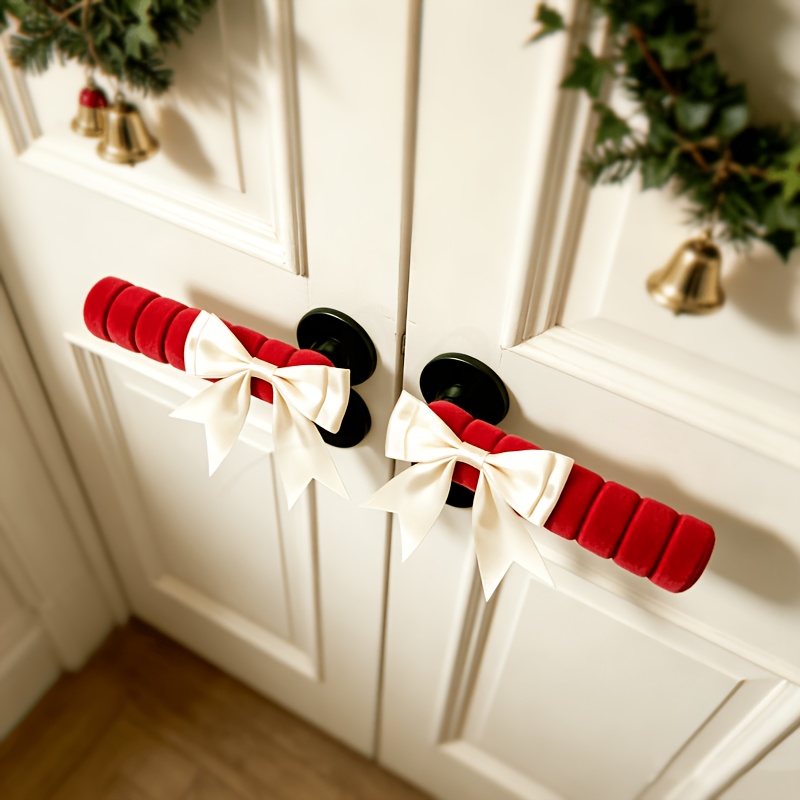 TEMU Copri maniglie per porta a forma di pezzi, adatti per porte a battente sinistra/, decorazioni per maniglie di porte in plastica con ganci per