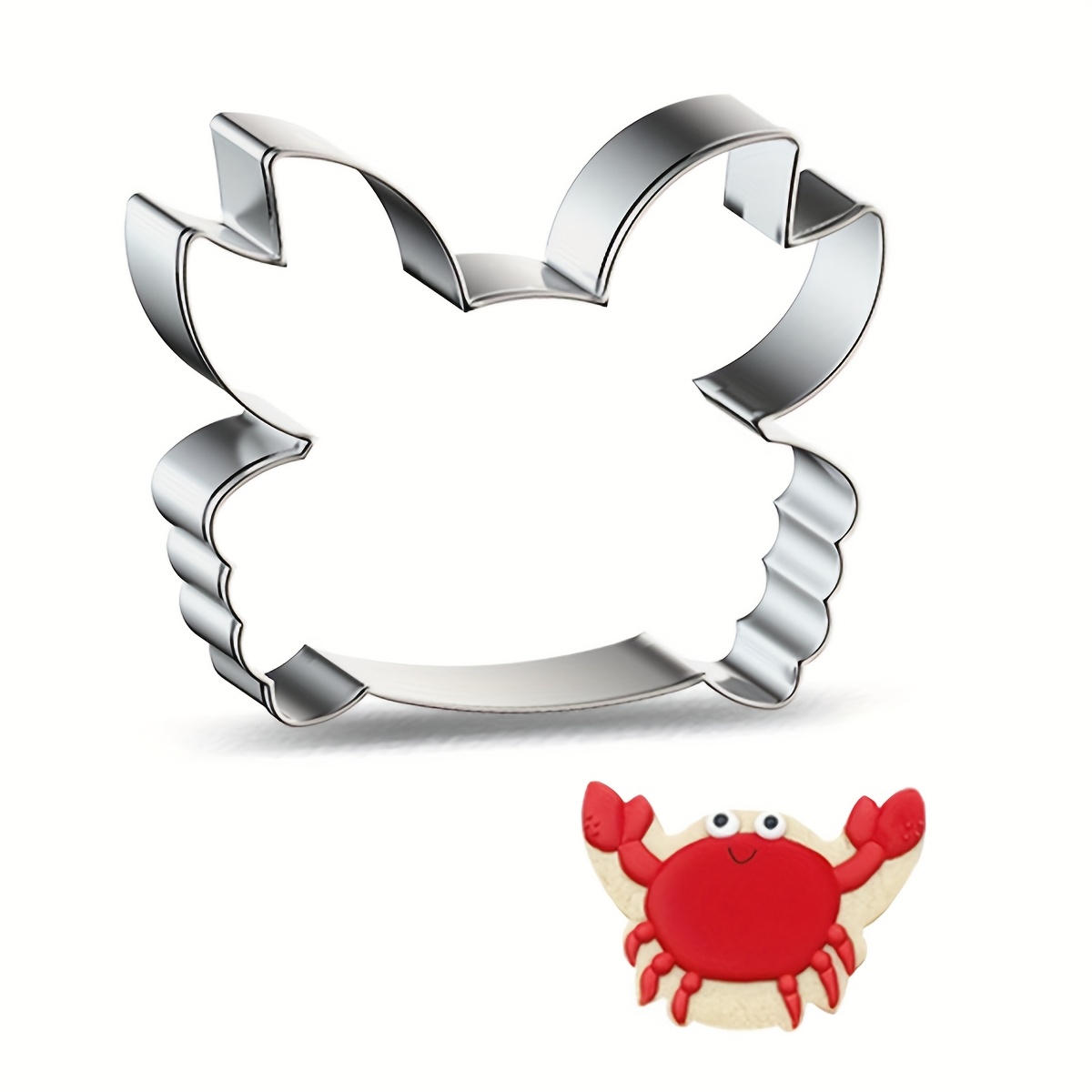 Stainless Steel Cookie Cutters In Of Crabs For A Ocean-themed Cake And Fondant