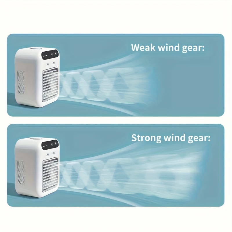 1pc usb desktop fan and air cooler a portable personal cooling   by usb ideal for home office   and travel this compact desktop fan operates   and   with a lithium battery Product details 3