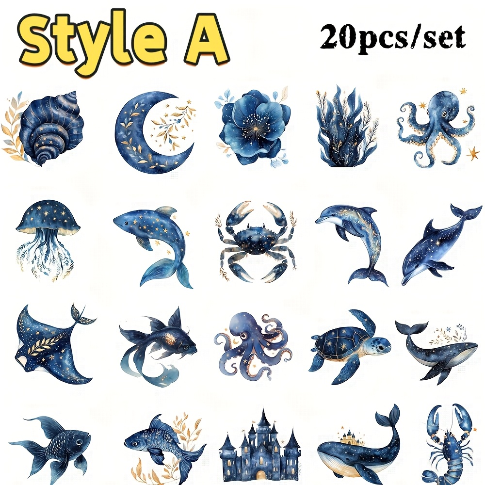 2d Flat 20pcs/set Lovely Sticker