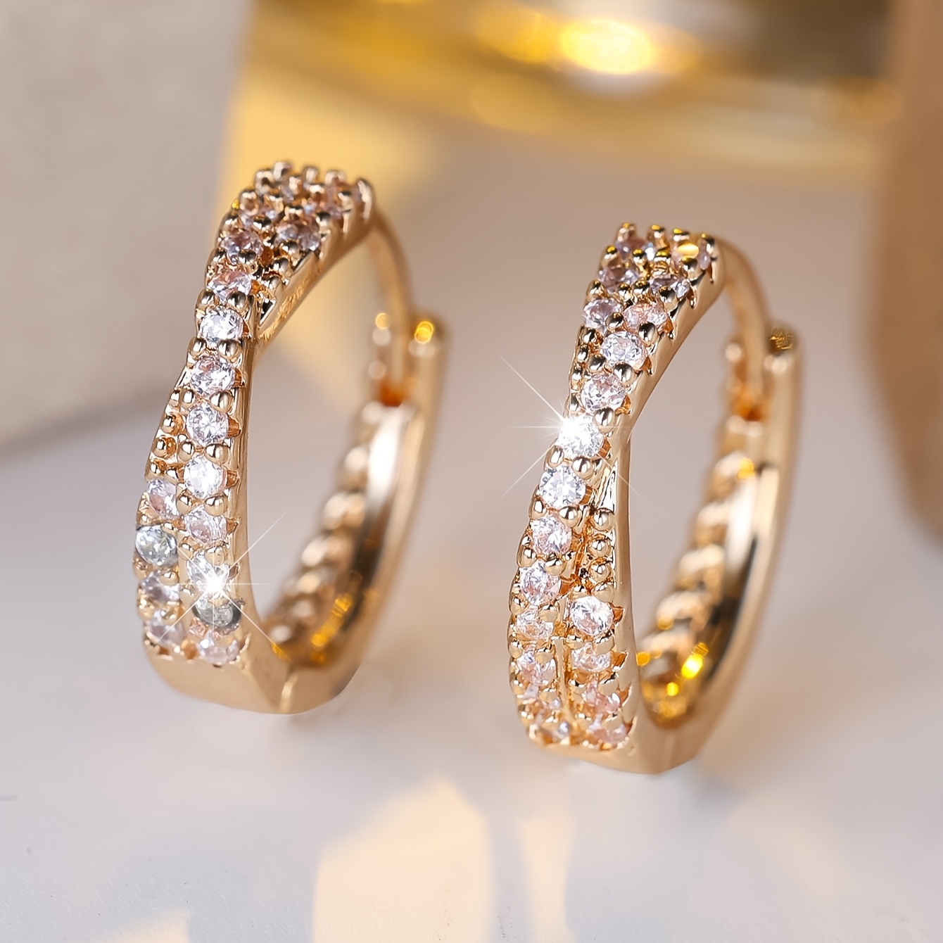 Bohemian Style Cross Hoop Earrings Wedding Jewelry Multi-functional Accessory