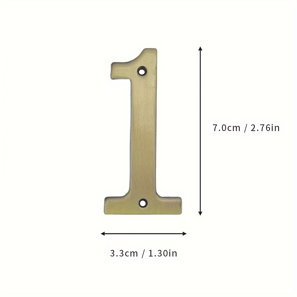 3-inch Vintage-style Number Sign - Outdoor Waterproof Address Number With Installation Screws, Suitable For Apartments And Mailboxes