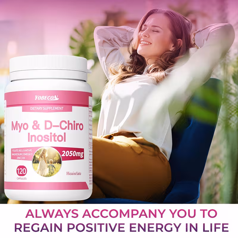 myo inositol and d inositol supplement for women health regular menstruation mood health and pre pregnancy 7in 1 120 capsules per bottle Product details 4