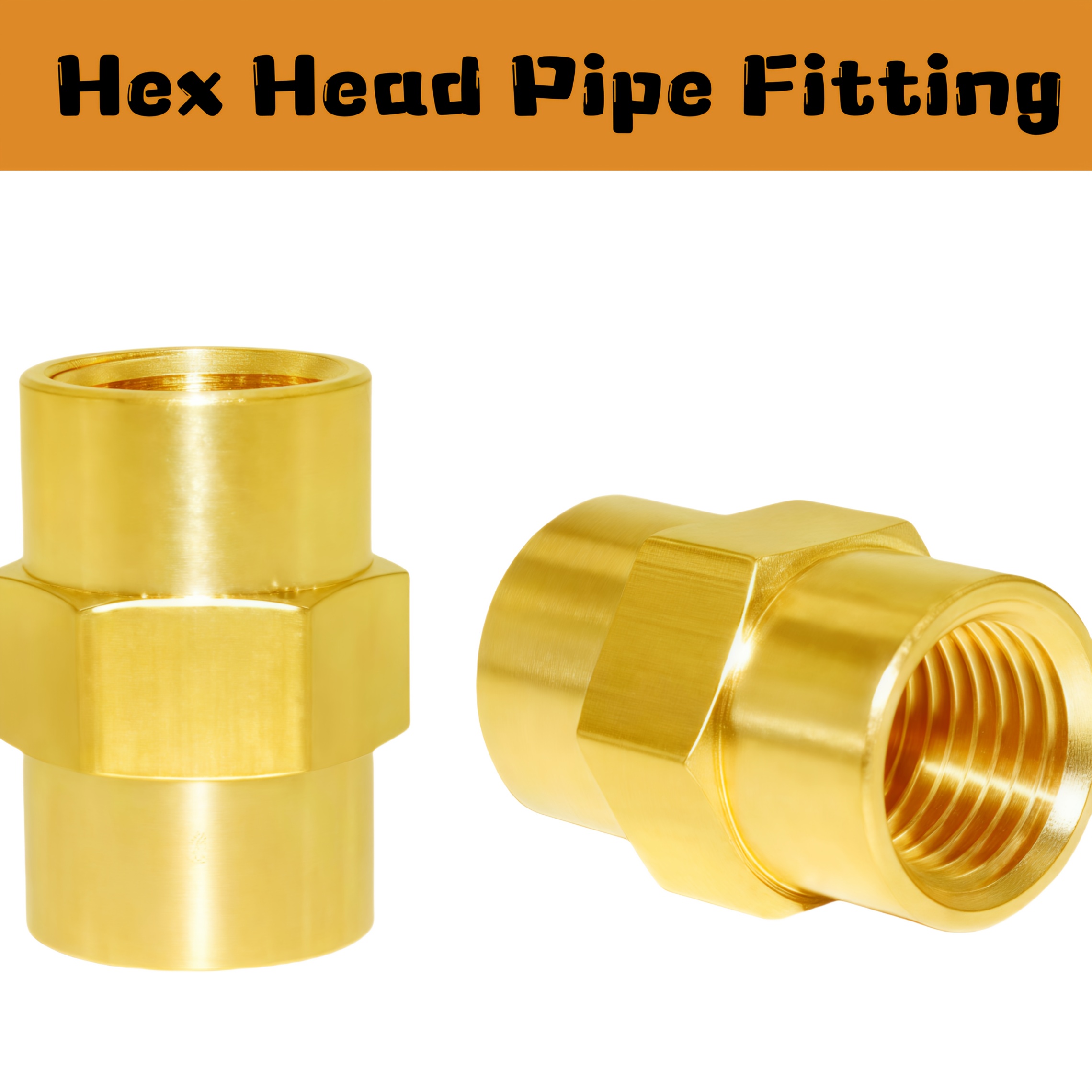 PAKA TOOLS USA 1/4" NPT Solid Brass Pipe Tee – Female Thread Equal Tee (2-Pack)